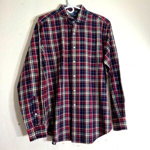 Polo by Ralph Lauren Regent Classic Fit Men's XL Madras Plaid L/S Button Front